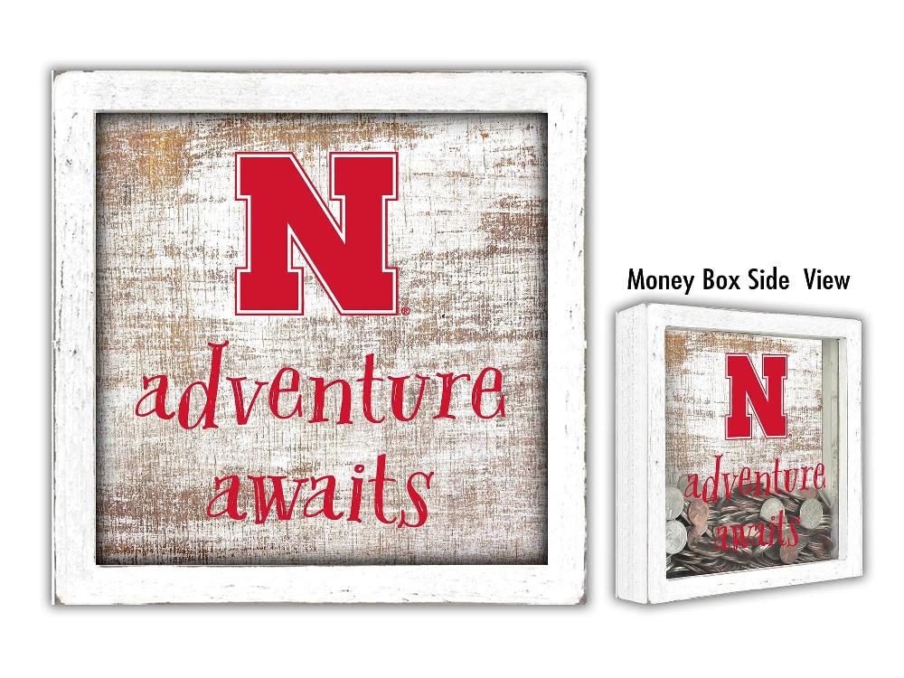 fan creations University of Nebraska Adventure Awaits Money Box