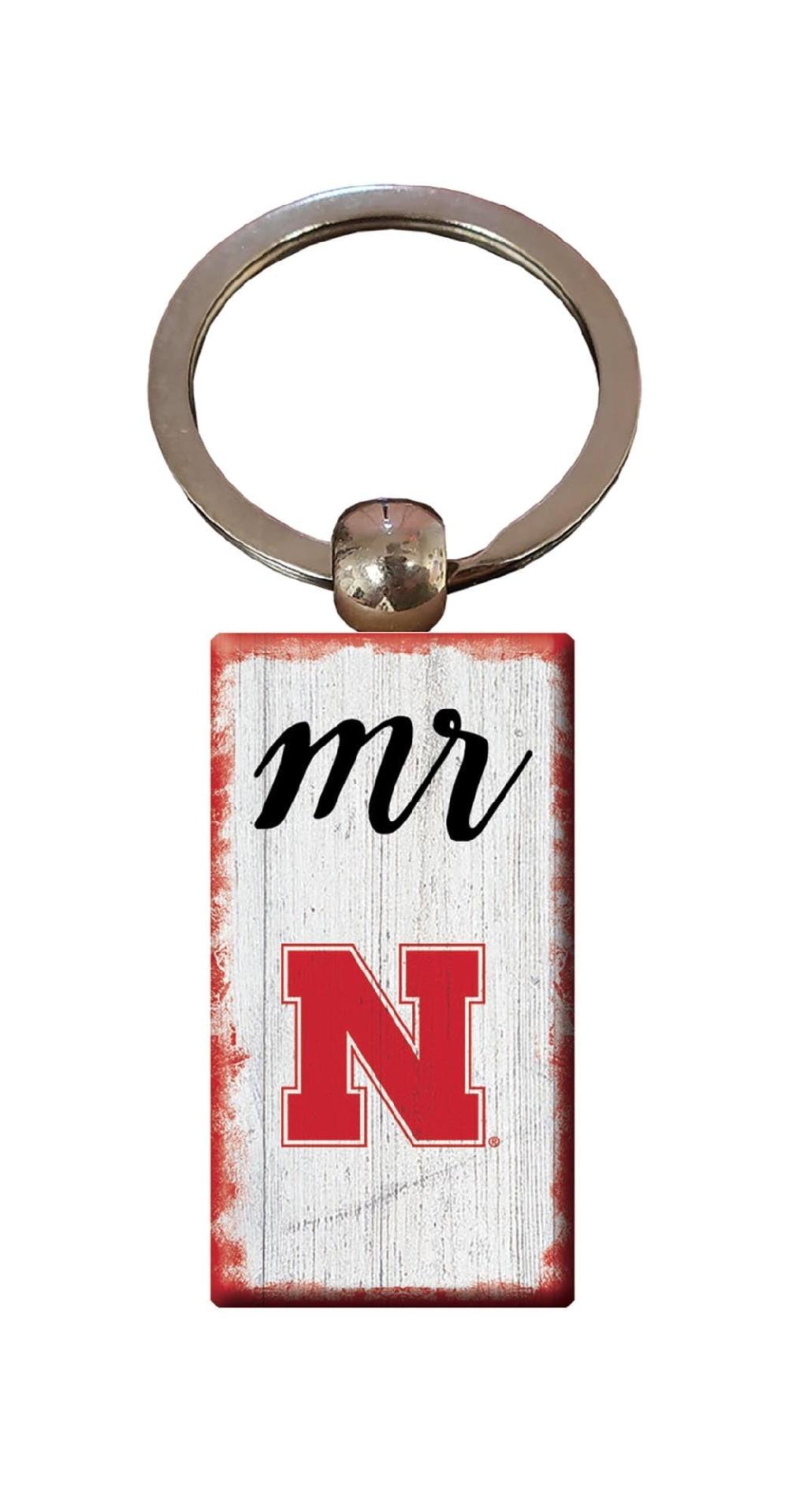 fan creations University of Nebraska Script Mr Keychain