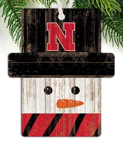fan creations University of Nebraska Snowman Ornament