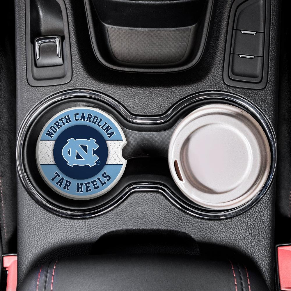 fan creations University of North Carolina at Chapel Hill Argyle Ceramic Car Coaster - 2 Pack