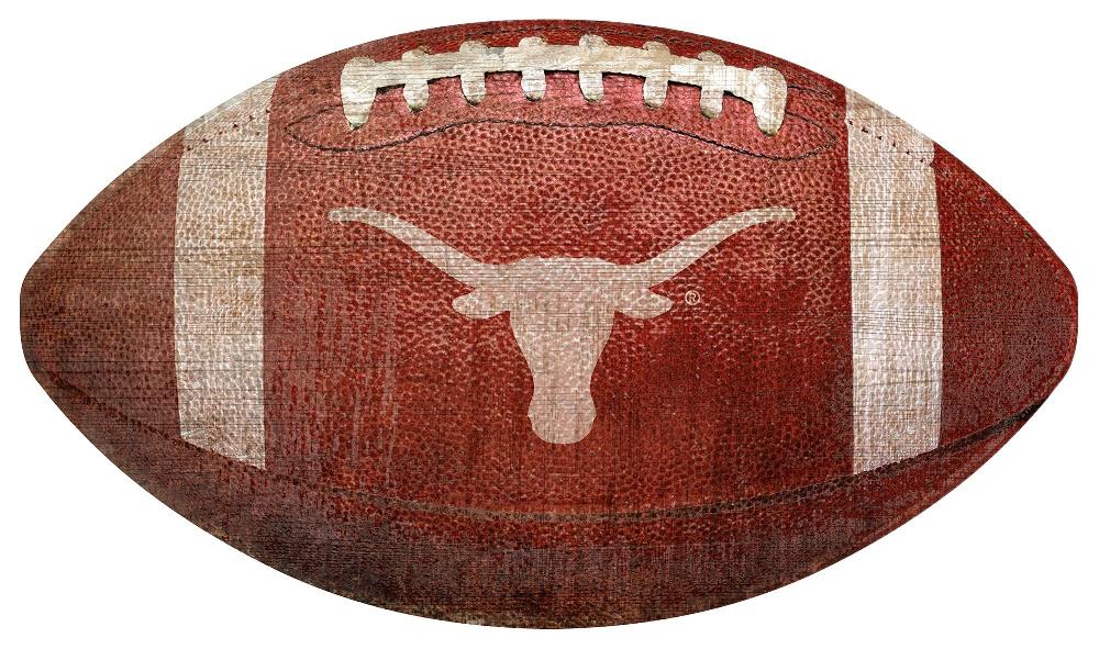 fan creations University of Texas 12in Football Shaped Sign
