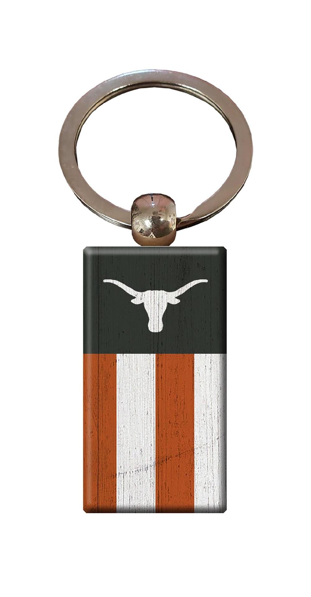 fan creations University of Texas Rectangle Flag Keychain