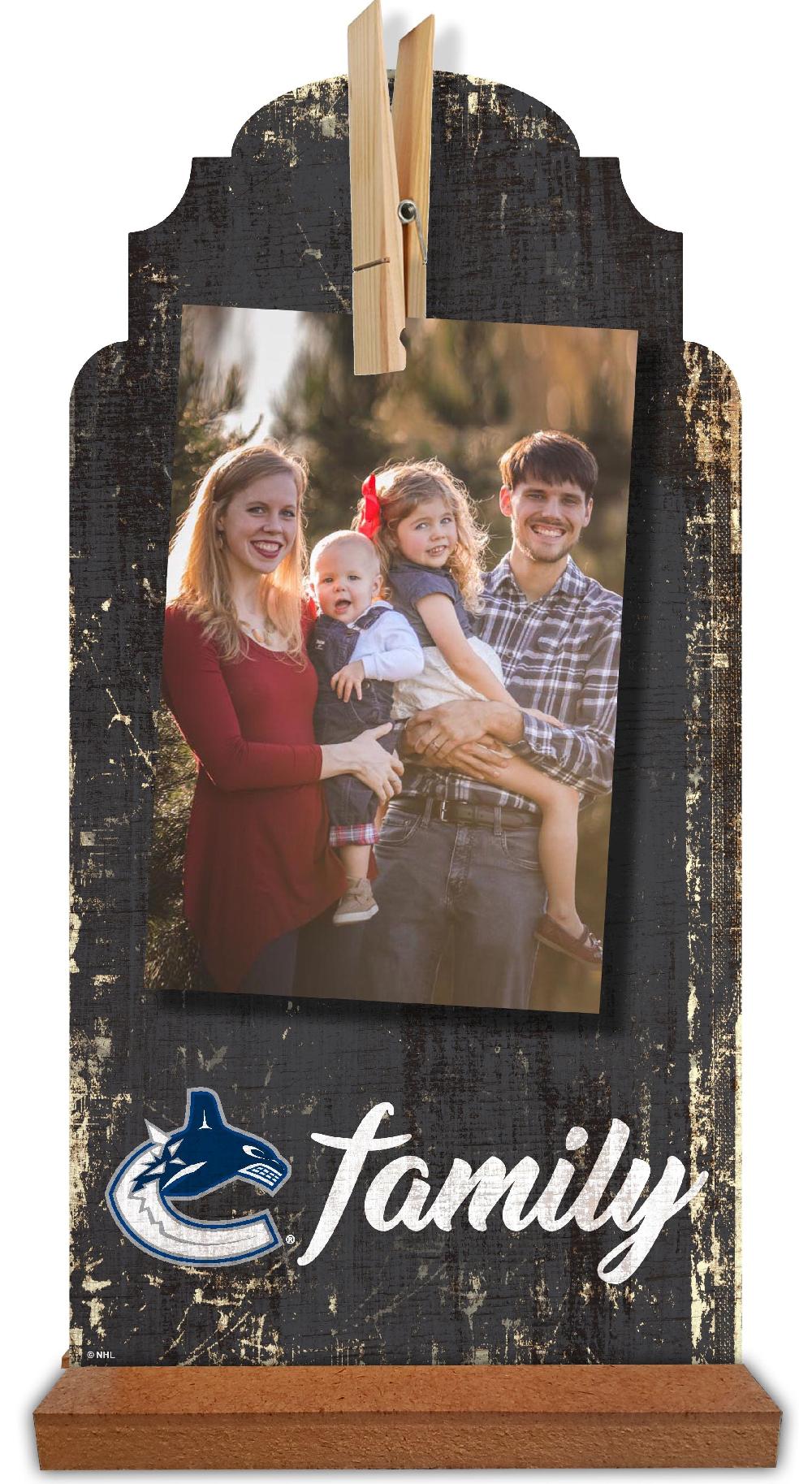 fan creations Vancouver Canucks Family Clothespin 6x12