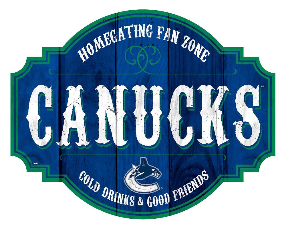fan creations Vancouver Canucks Homegating Tavern 24in Sign