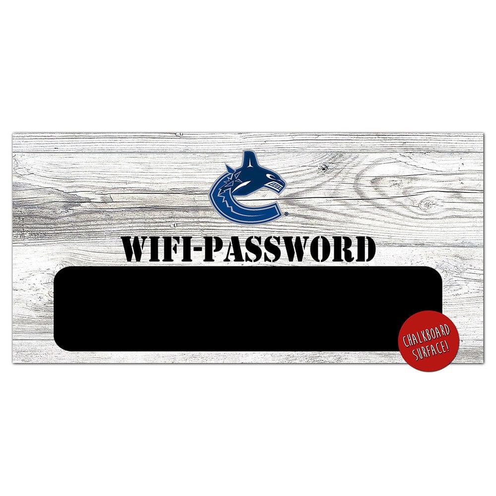 fan creations Vancouver Canucks Wifi Password 6x12 Sign