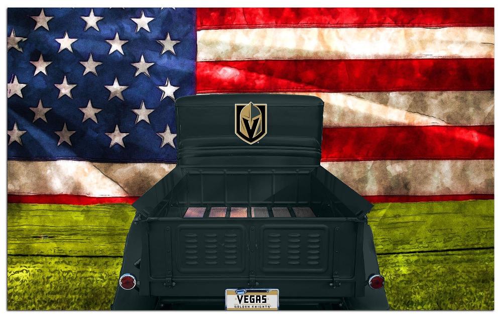 fan creations Vegas Golden Knights Patriotic Retro Truck 11x19