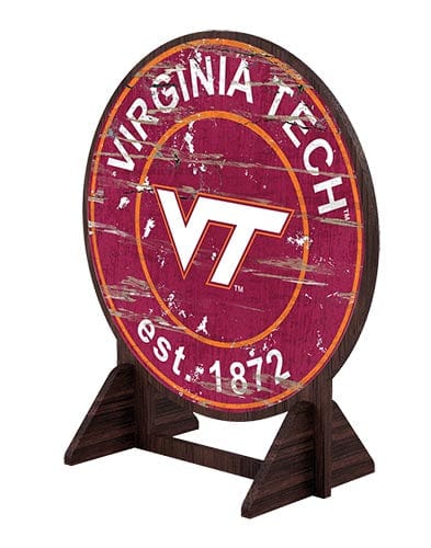 fan creations Virginia Tech Desktop Circle Logo Stand