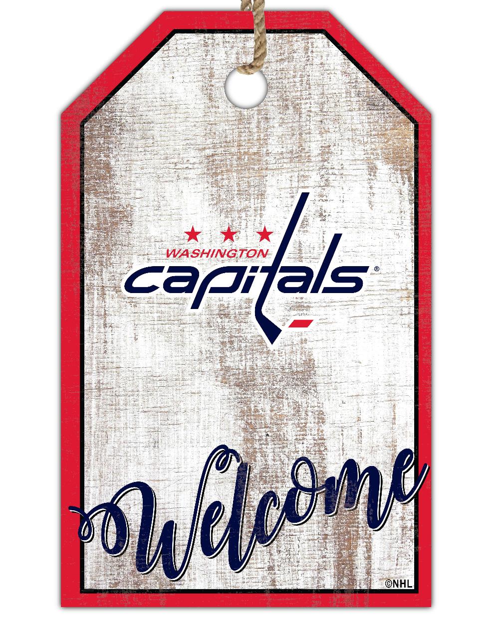 fan creations Washington Capitals Welcome 11x19 Tag