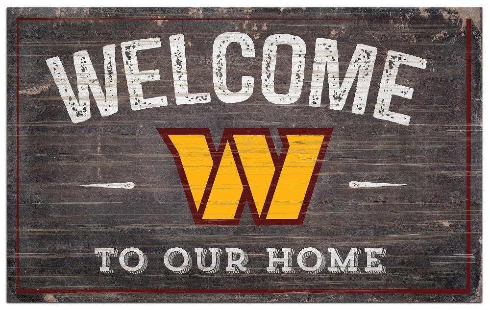 fan creations Washington Commanders 11x19in Welcome Sign