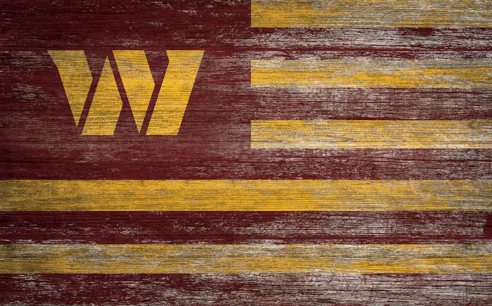 fan creations Washington Commanders Distressed Flag 11x19