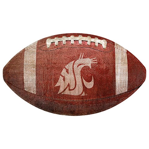 fan creations Washington State 12" Football Shaped Sign