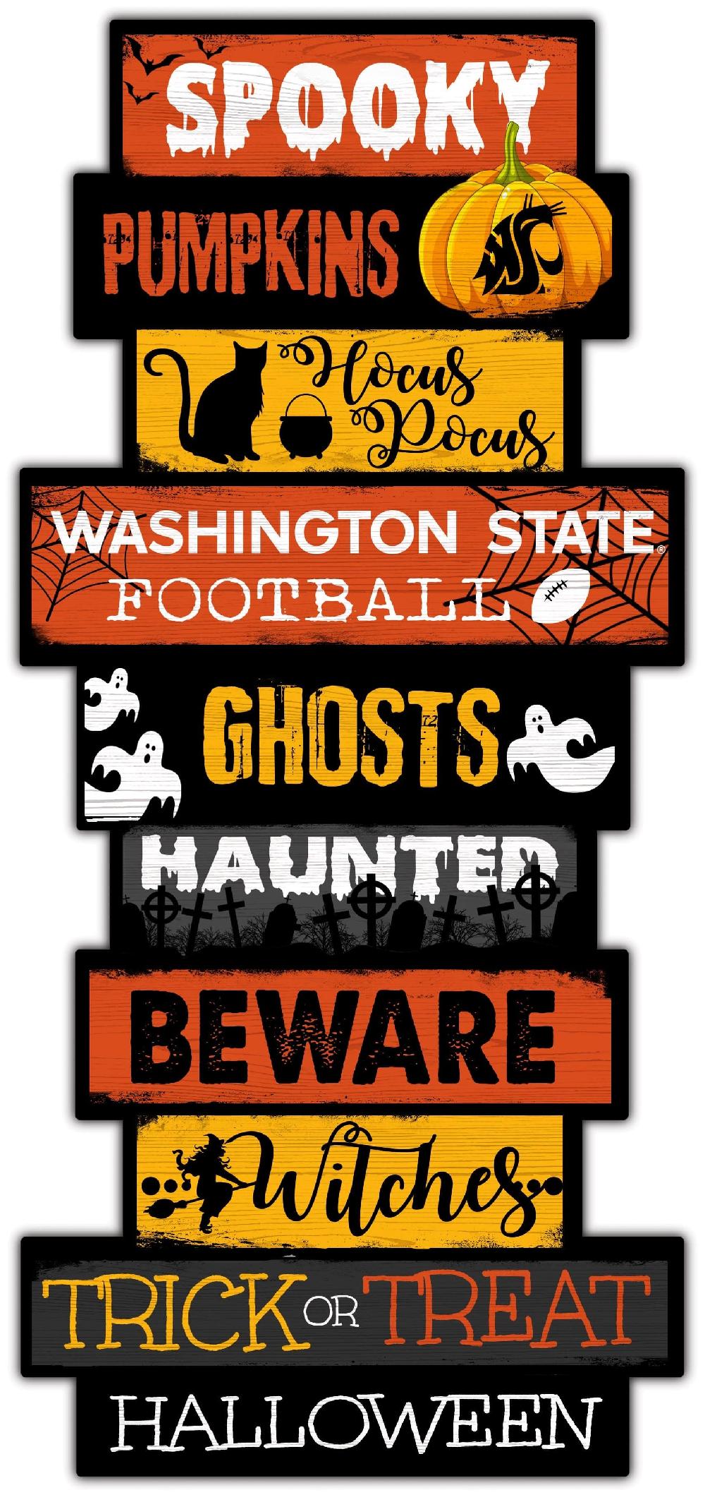 fan creations Washington State Halloween Celebration Stack 24" Sign