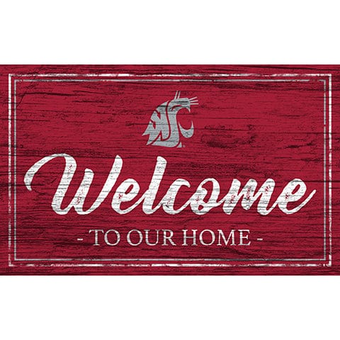 fan creations Washington State Team Color Welcome 11x19 Sign