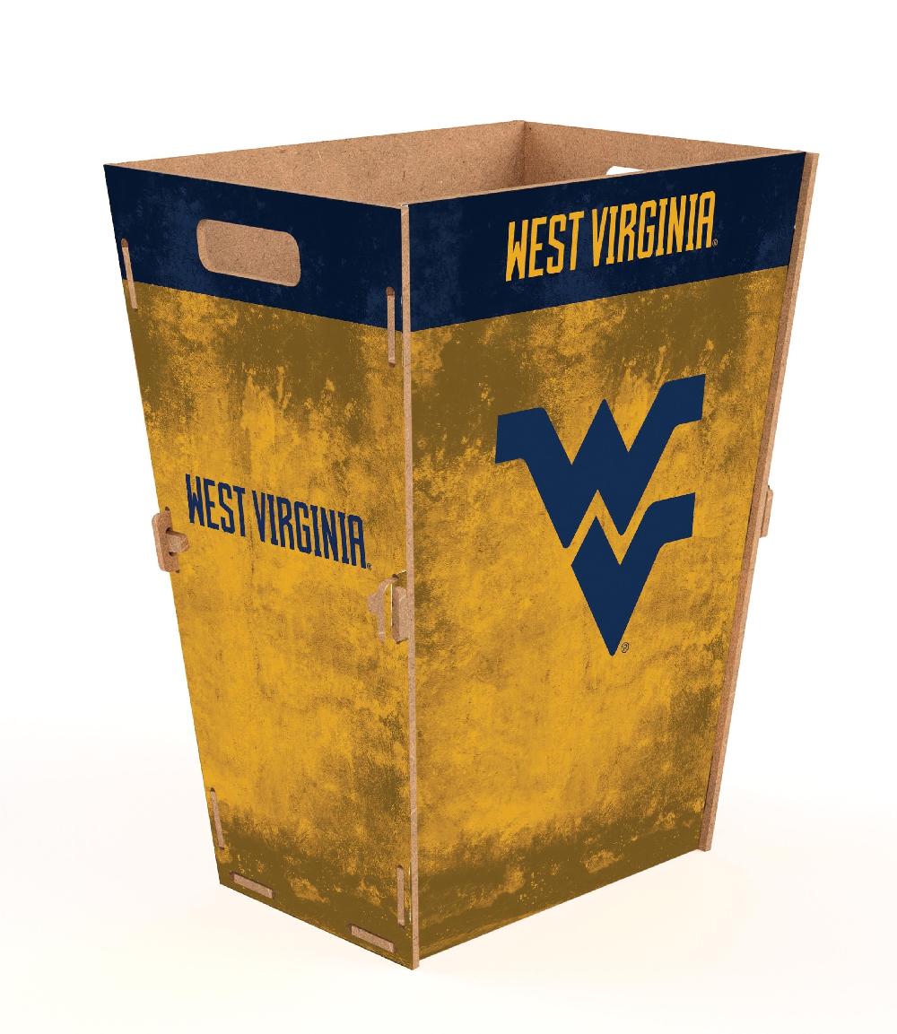 fan creations West Virginia Team Color Waste Bin Small