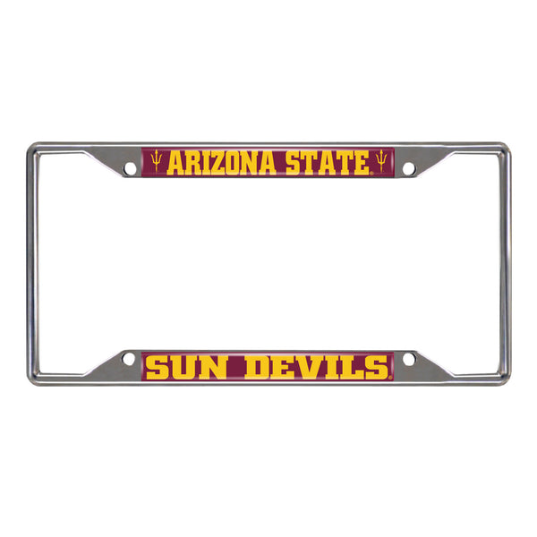 fanmats Arizona State University Chrome License Plate Frame