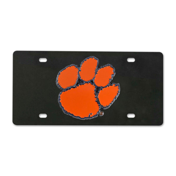 fanmats Clemson University Black Diecast License Plate