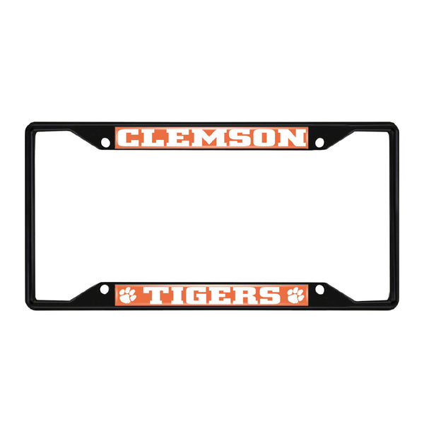 fanmats Clemson University Black License Plate Frame