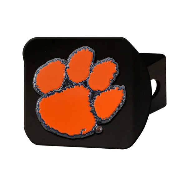 fanmats Clemson University Color on Black Hitch Cover