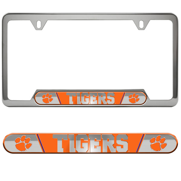 fanmats Clemson University Embossed License Plate Frame