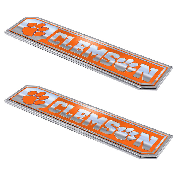 fanmats Clemson University Embossed Truck Emblem 2-pk