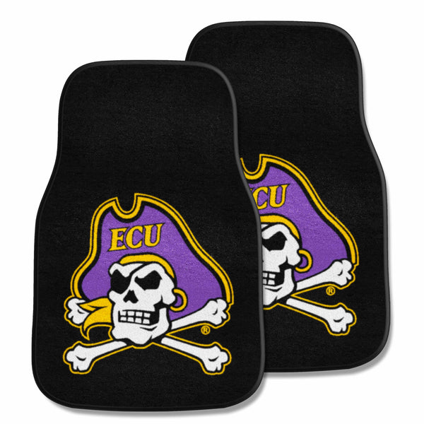 fanmats East Carolina University 2-pc Carpet Car Mat Set