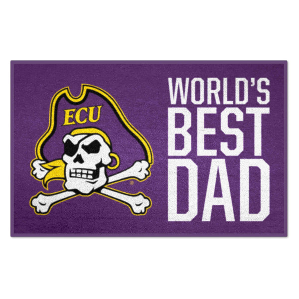 fanmats East Carolina University Starter Mat - World's Best Dad