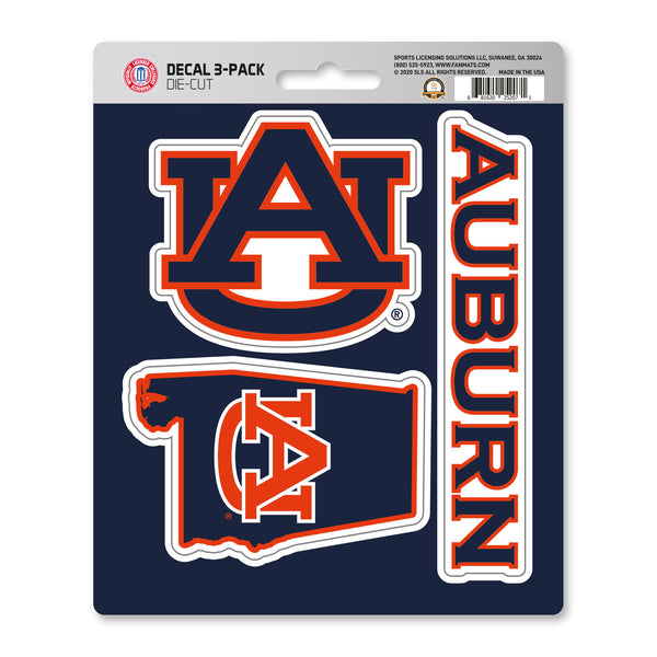 fanmats Auburn University Decal 3-pk