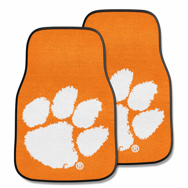 fanmats Clemson University 2-pc Carpet Car Mat Set