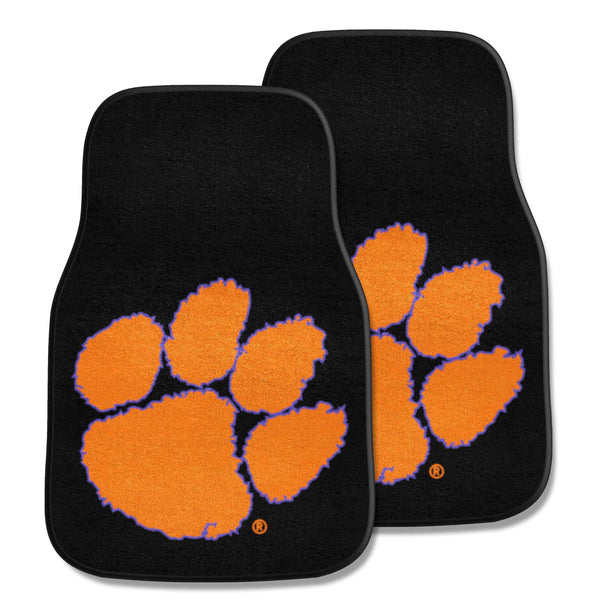 fanmats Clemson University 2-pc Carpet Car Mat Set