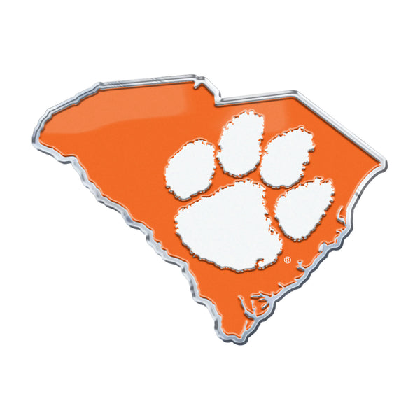 fanmats Clemson University Embossed State Emblem