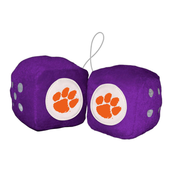 fanmats Clemson University Fuzzy Dice