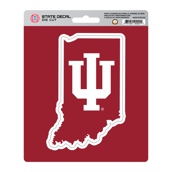 fanmats Indiana University State Shape Decal