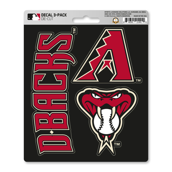 fanmats MLB - Arizona Diamondbacks Decal 3-pk