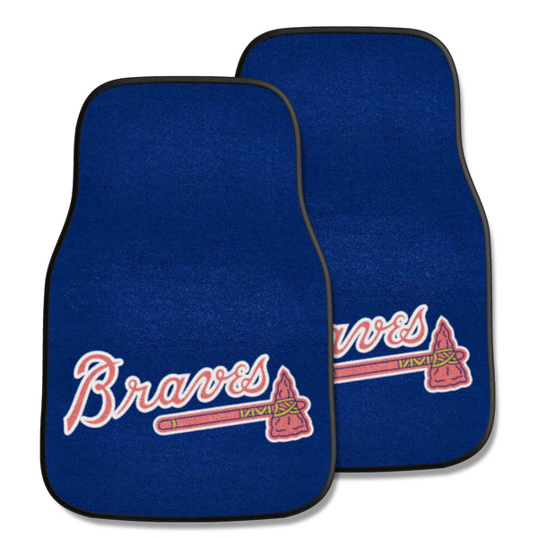 fanmats MLB - Atlanta Braves 2-pc Carpet Car Mat Set