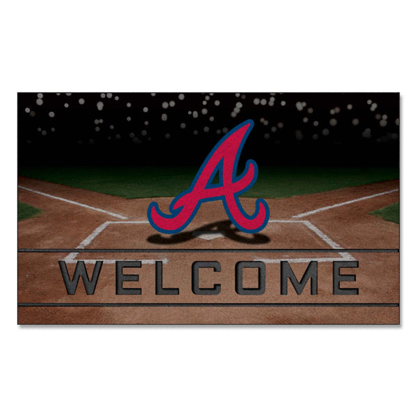 fanmats MLB - Atlanta Braves Crumb Rubber Door Mat