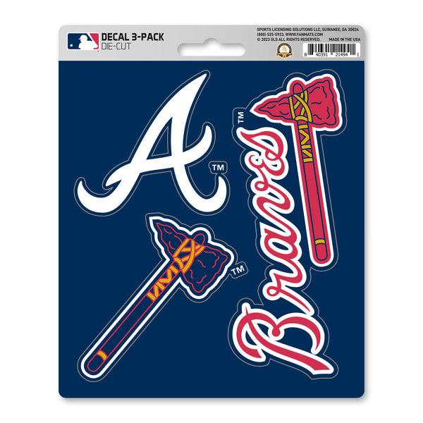 fanmats MLB - Atlanta Braves Decal 3-pk