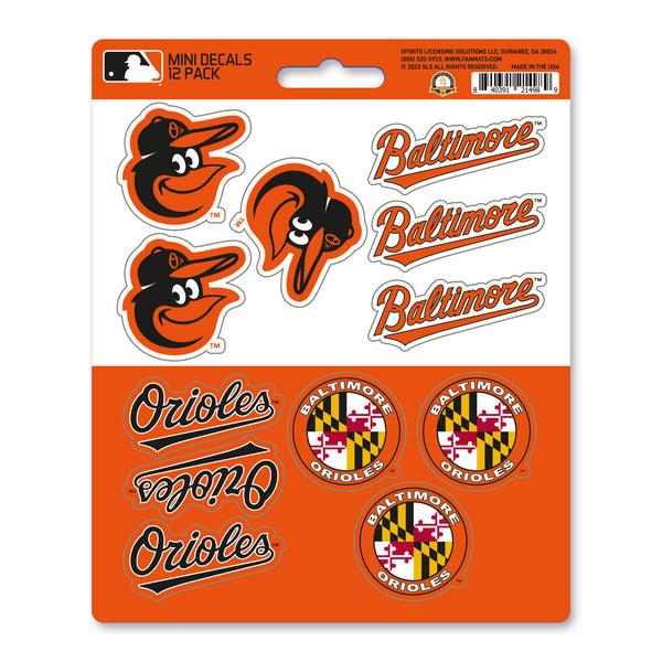 fanmats MLB - Baltimore Orioles Mini Decal 12-pk