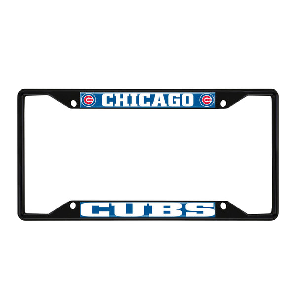 fanmats MLB - Chicago Cubs Black License Plate Frame