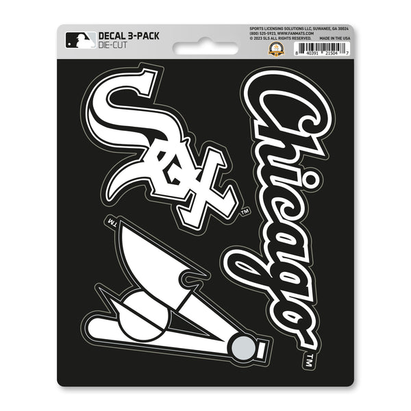 fanmats MLB - Chicago White Sox Decal 3-pk