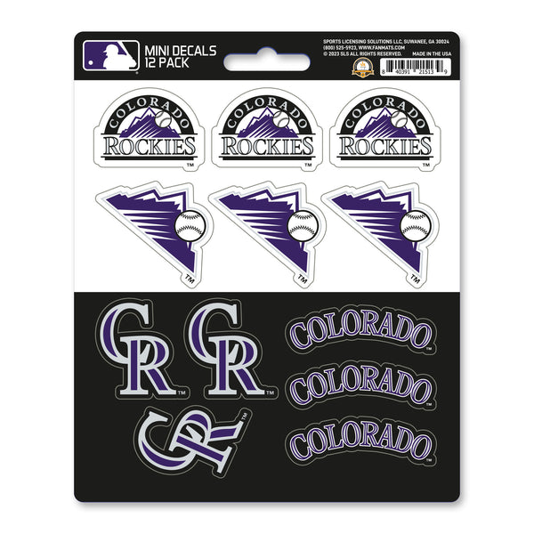 fanmats MLB - Colorado Rockies Mini Decal 12-pk