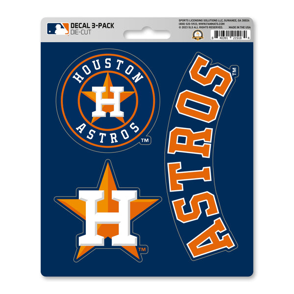 fanmats MLB - Houston Astros Decal 3-pk