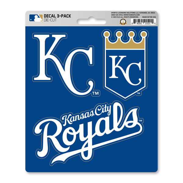 fanmats MLB - Kansas City Royals Decal 3-pk