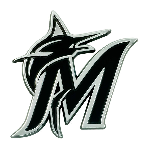 fanmats MLB - Miami Marlins Chrome Emblem