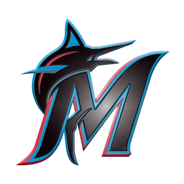 fanmats MLB - Miami Marlins Embossed Color Emblem