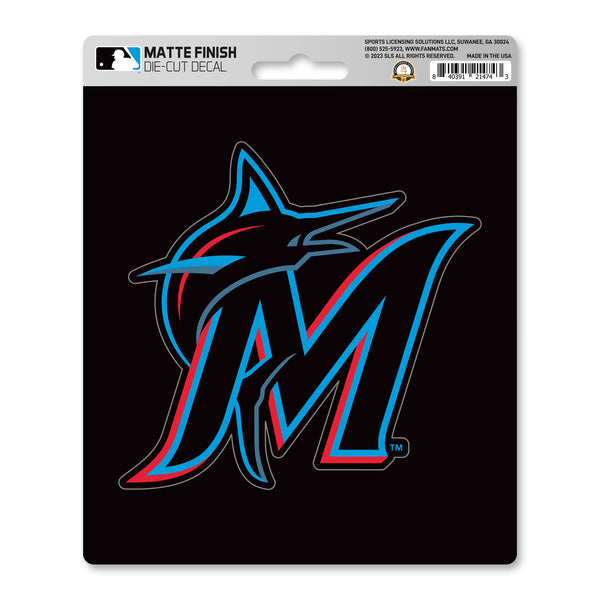 fanmats MLB - Miami Marlins Matte Decal