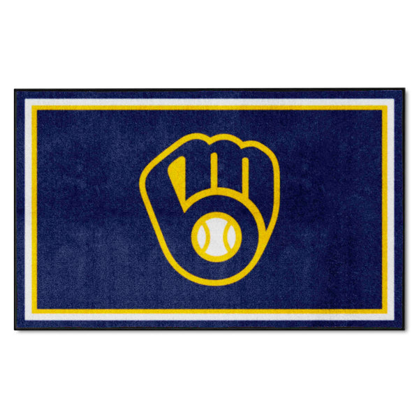 fanmats MLB - Milwaukee Brewers 4x6 Rug