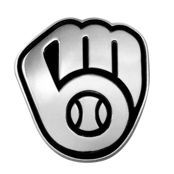 fanmats MLB - Milwaukee Brewers Chrome Emblem