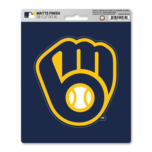 fanmats MLB - Milwaukee Brewers Matte Decal