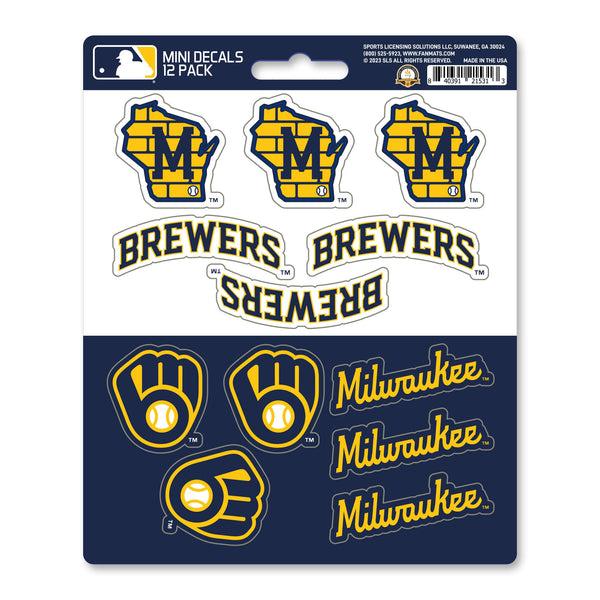 fanmats MLB - Milwaukee Brewers Mini Decal 12-pk