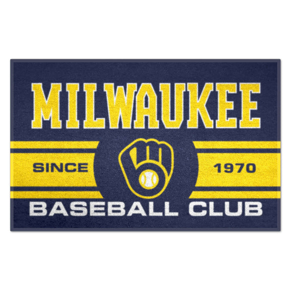 fanmats MLB - Milwaukee Brewers Starter Mat - Uniform